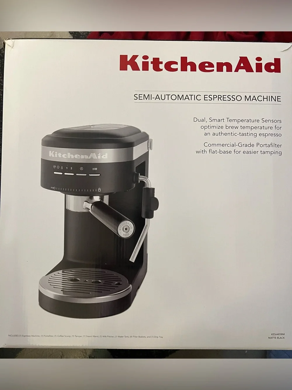 KitchenAid Semi-Automatic Espresso Machine Black Matte